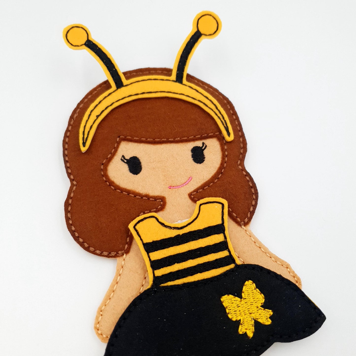 Bee Doll & Dress Embroidery Set - 5x7 Hoop Digital