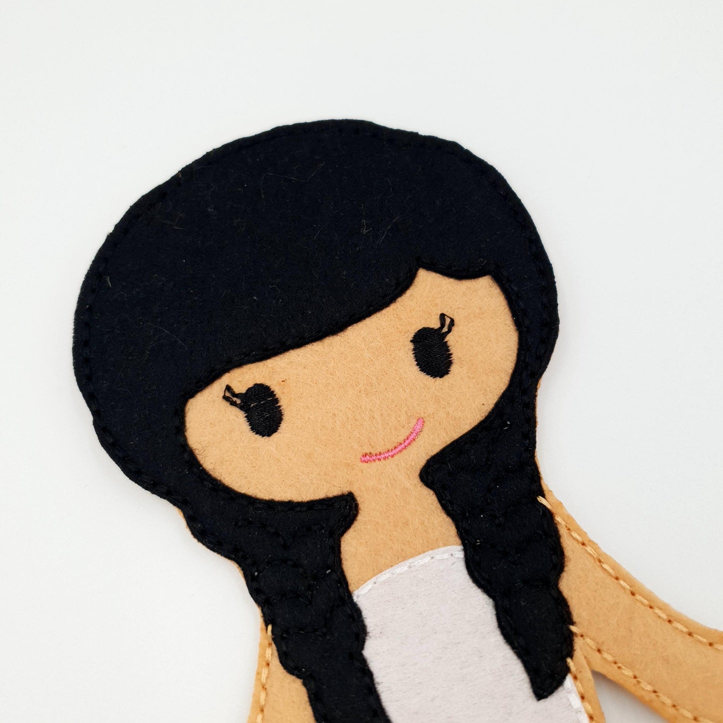 Pigtail Doll Embroidery - 5x7 Hoop Digital Pattern Toy
