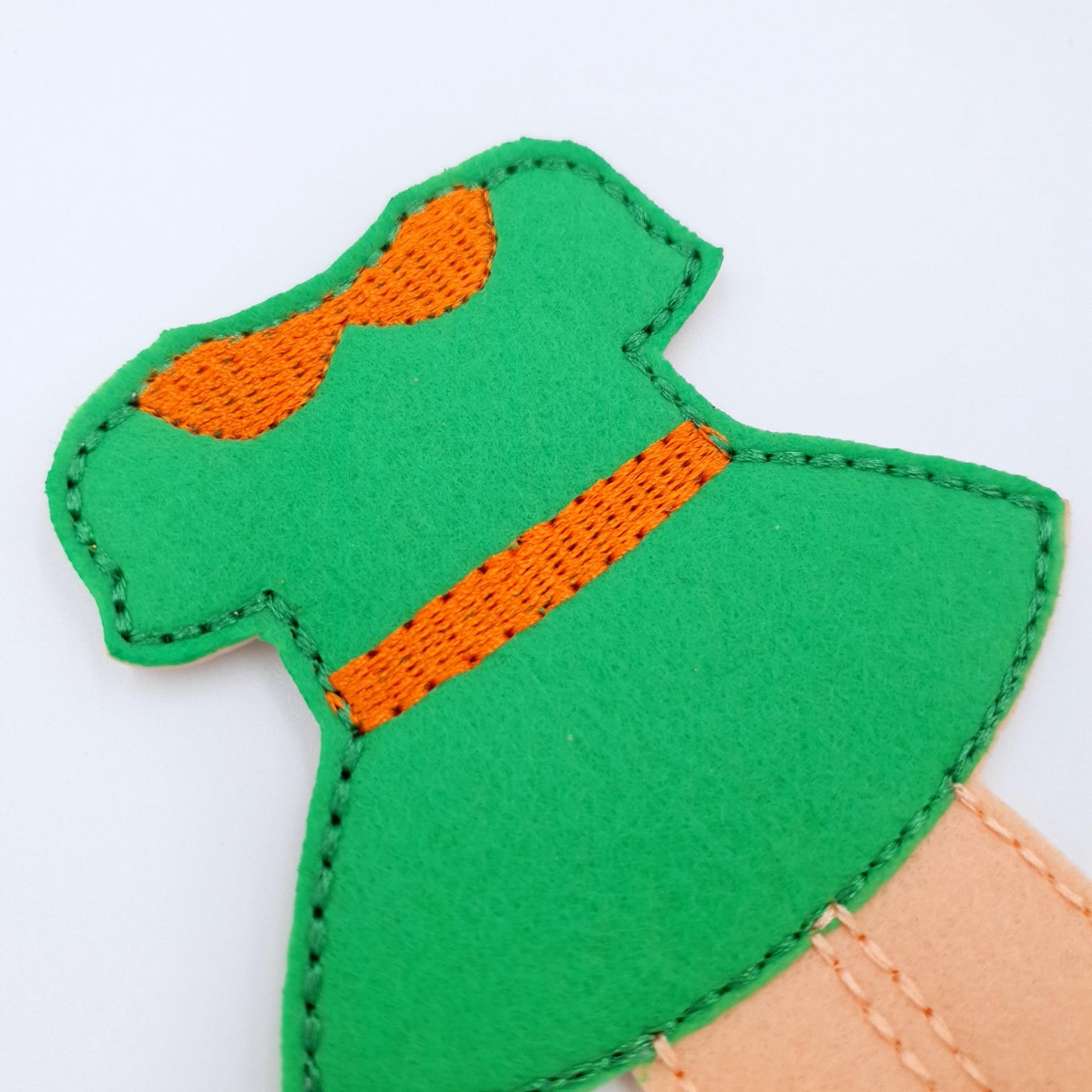 Retro Doll Dress ITH  Peter Pan Collar Outfit for Felt Dolls  Quiet Book Toy  Digital Embroidery File  Instant Download