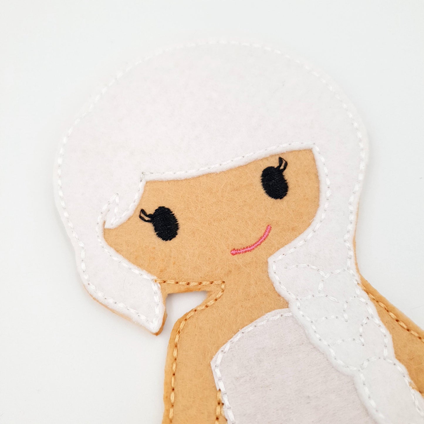 White Hair Doll Embroidery - 5x7 Hoop Digital Pattern Toy