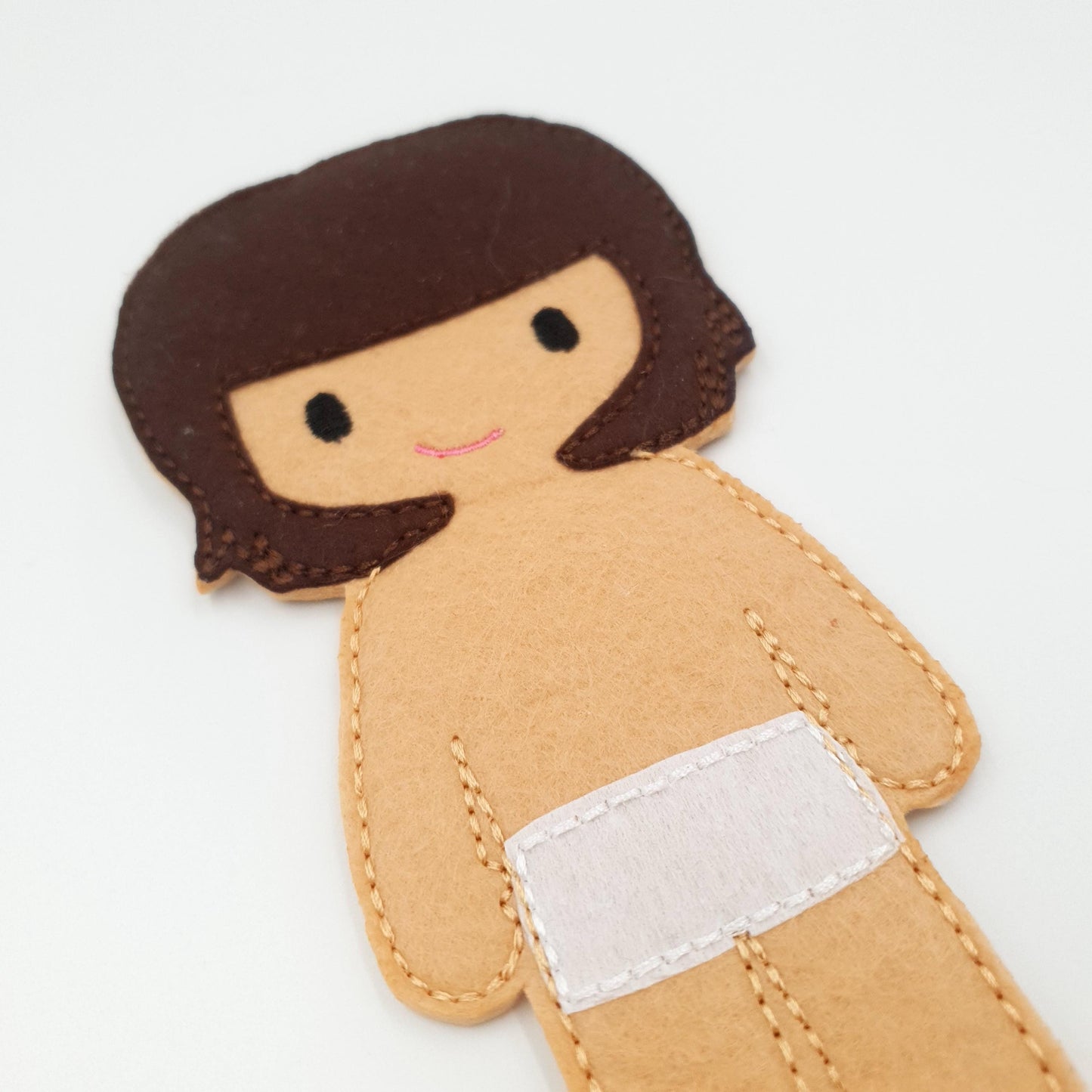 ITH Felt Boy Doll Machine Embroidery Pattern Quiet Book Prince 5x7 Hoop Digital Download