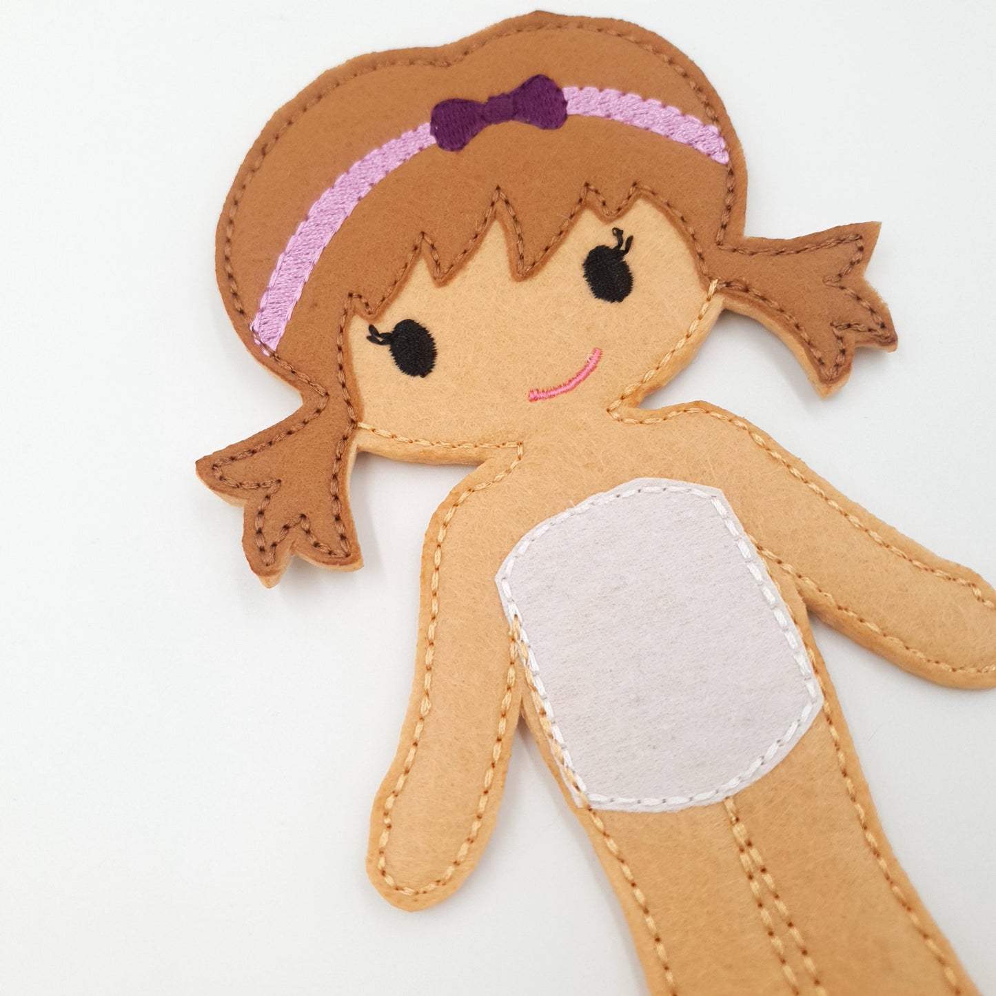 ITH Felt Doll Pattern: Quiet Book Girl, 5x7 Hoop (Digital Download)