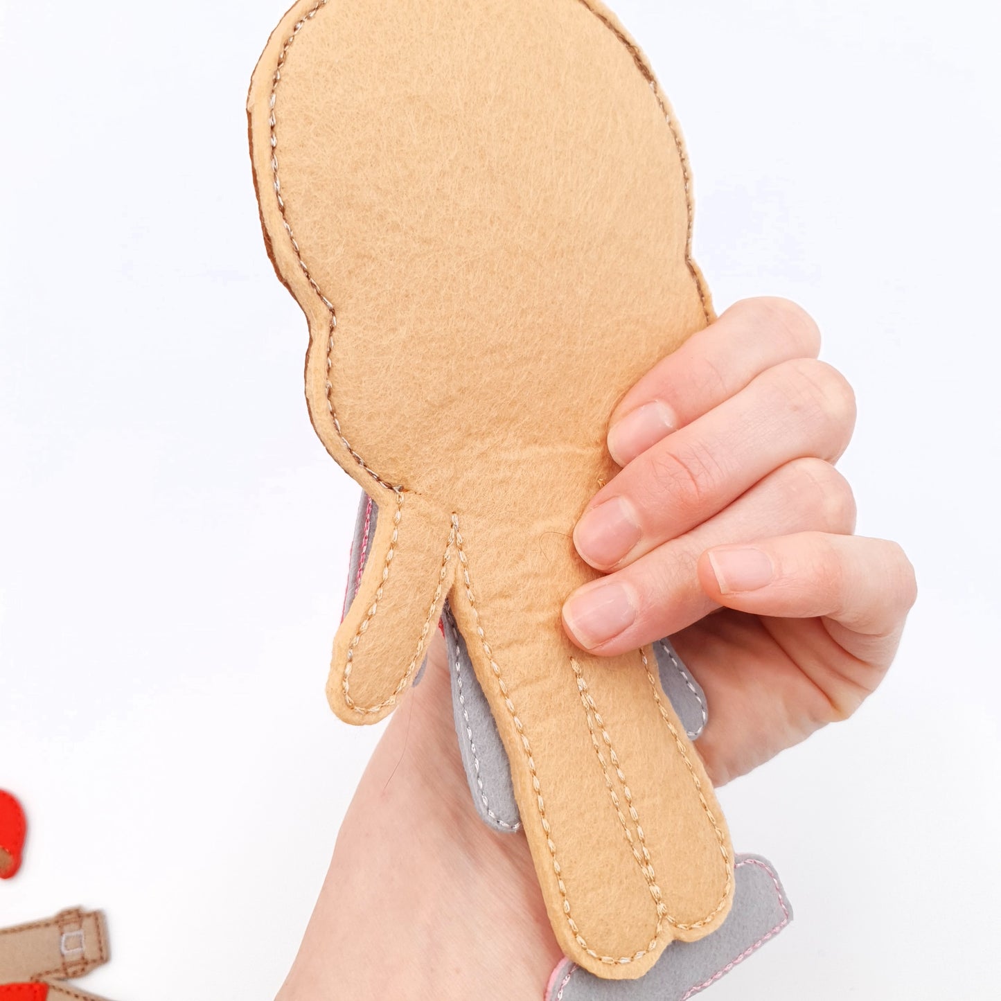Stylish Felt Doll with Casual Outfit and Boots ITH Embroidery Design