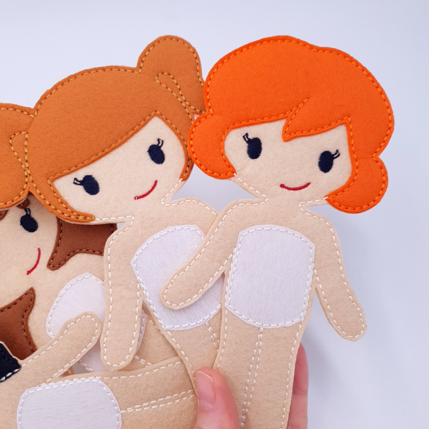 ITH Dress Up Dolls Starter Pack 4 Base Dolls Machine Embroidery Design