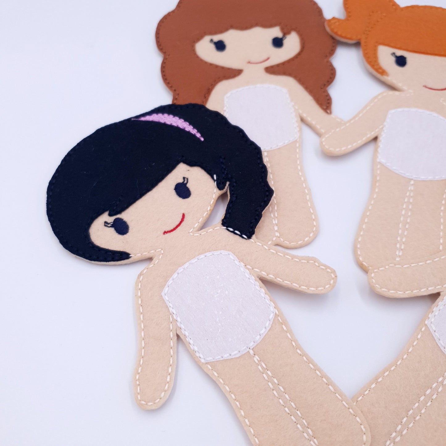 ITH Dress Up Dolls Starter Pack 4 Base Dolls Machine Embroidery Design