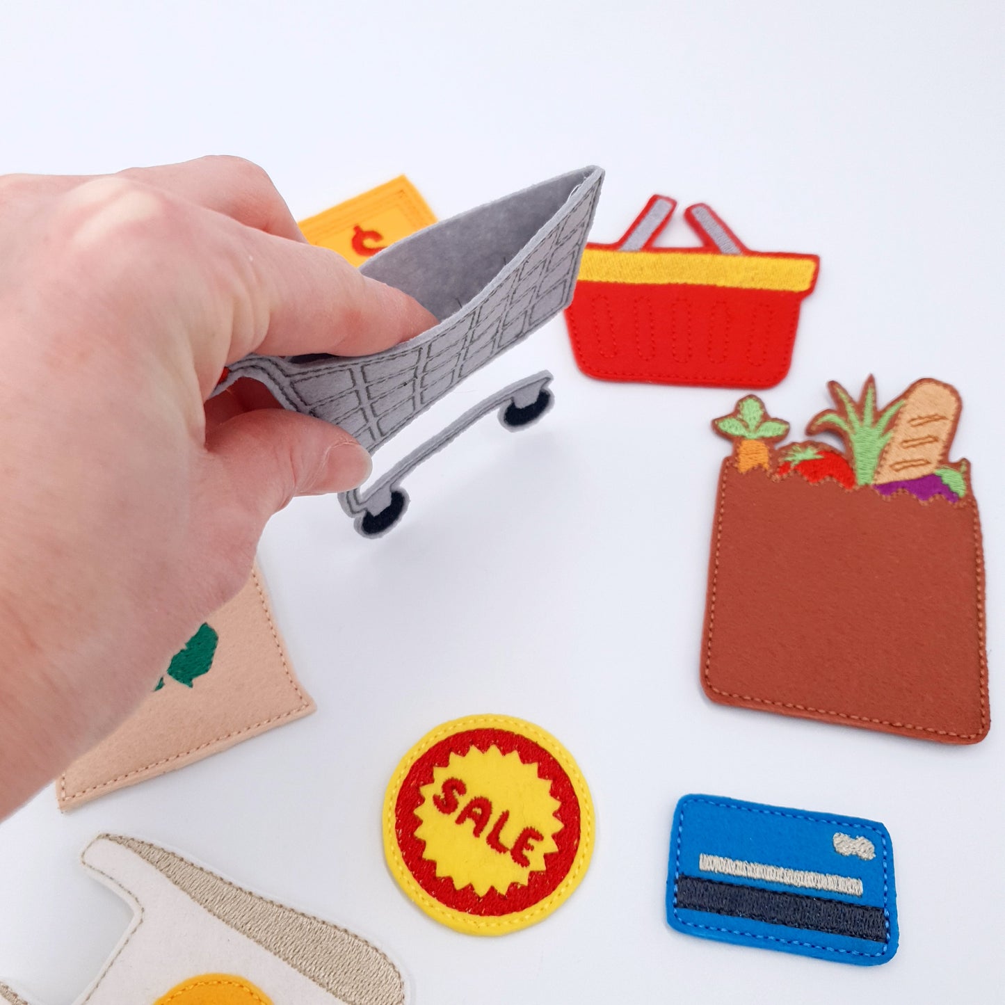 Supermarket Shopping Accessories Applique Machine Embroidery Designs