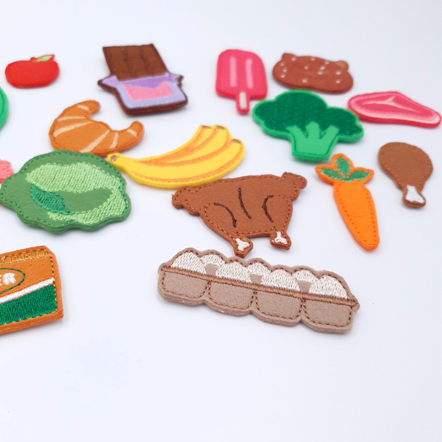 Kid Friendly Grocery Food Applique Machine Embroidery Designs