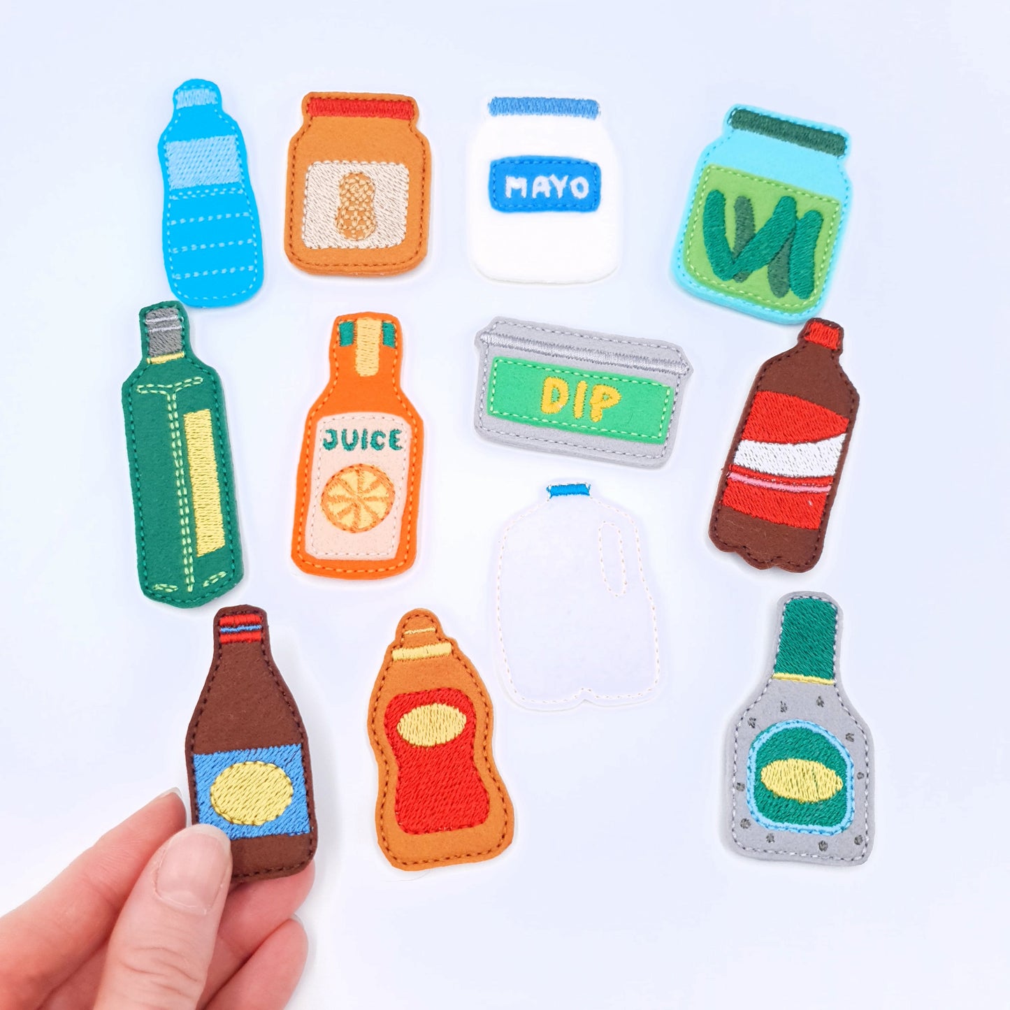 ITH Kitchen Condiments Play Food Applique Set