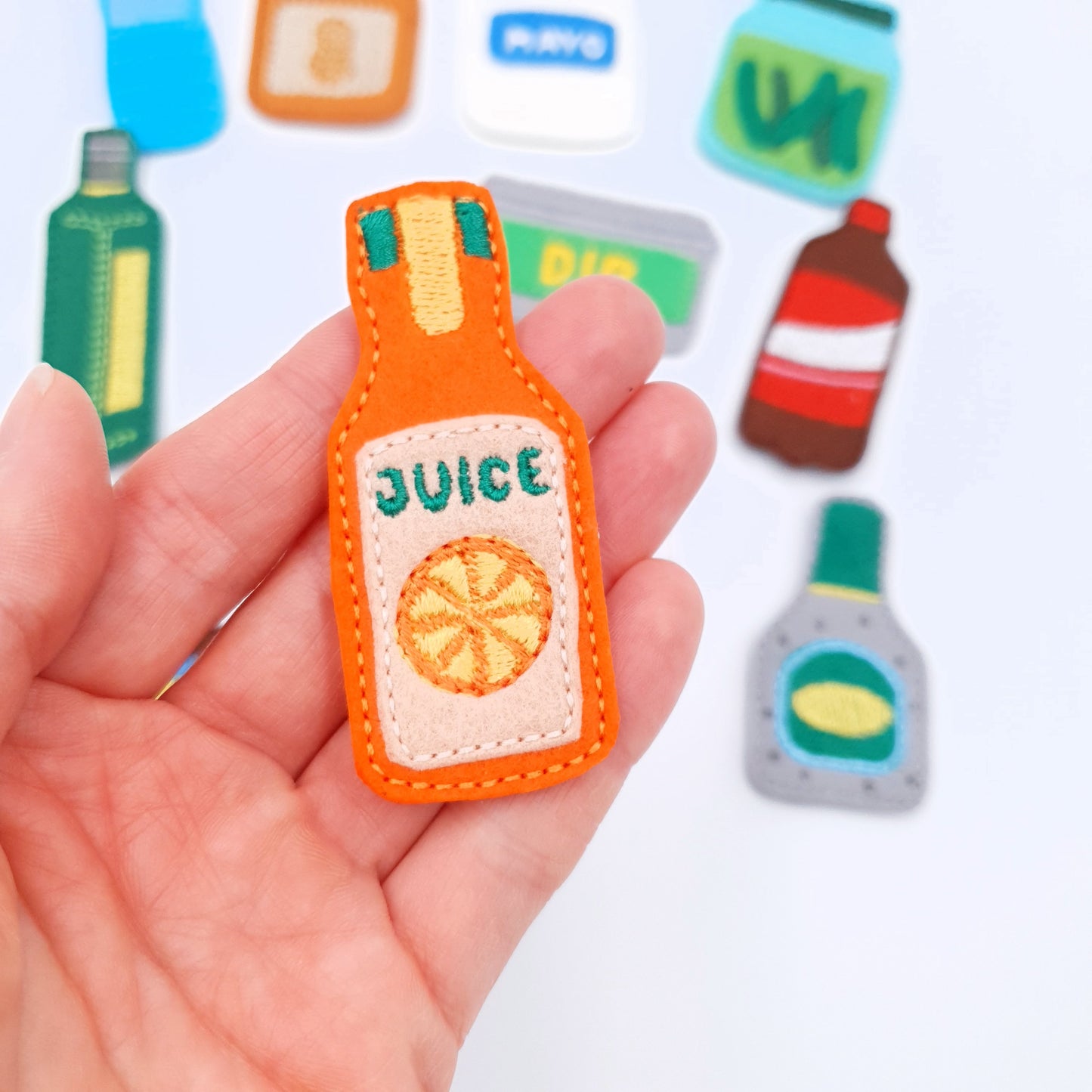 ITH Kitchen Condiments Play Food Applique Set