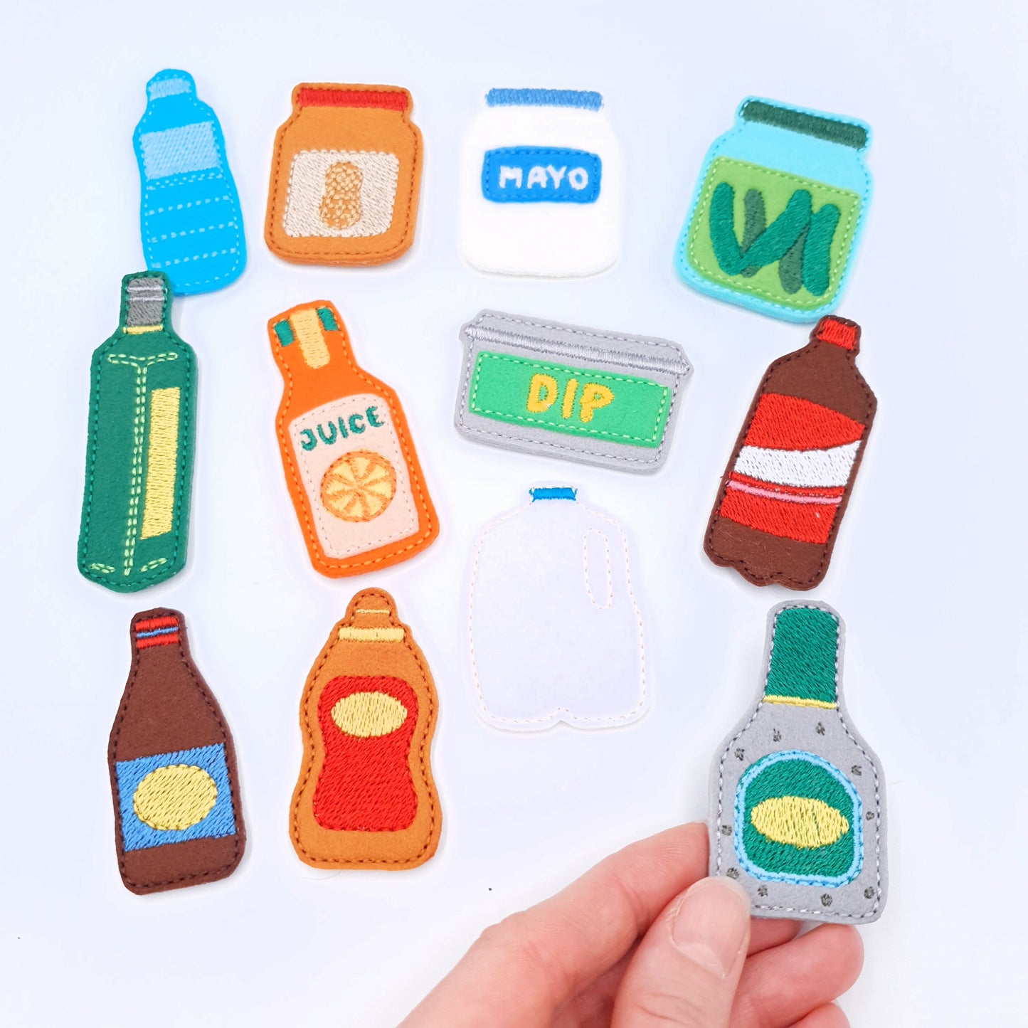 ITH Kitchen Condiments Play Food Applique Set