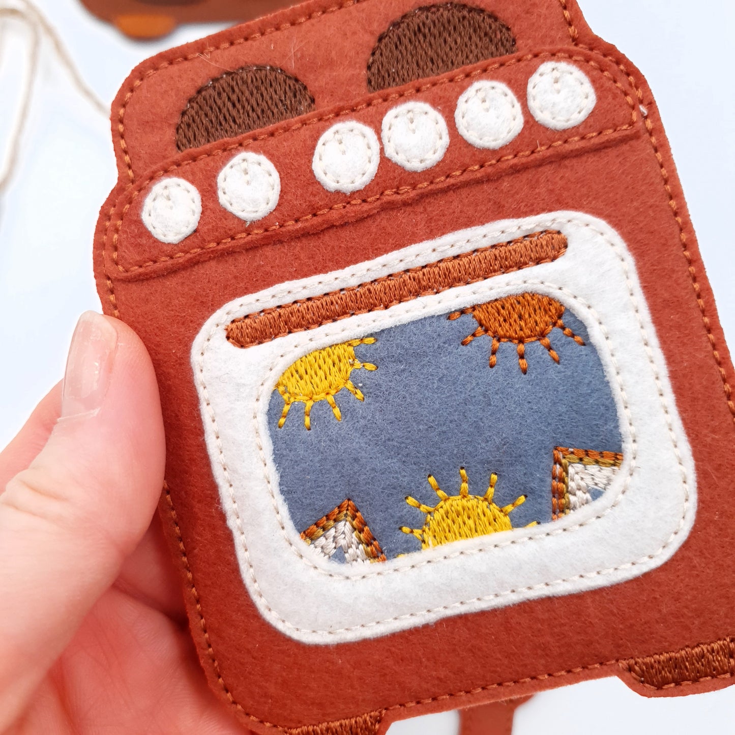 Boho Kitchen Dollhouse Furniture ITH Machine Embroidery Design Set Felt Fridge Stove Sink Table and Chairs for 5x7 Hoop Quiet Book Toy