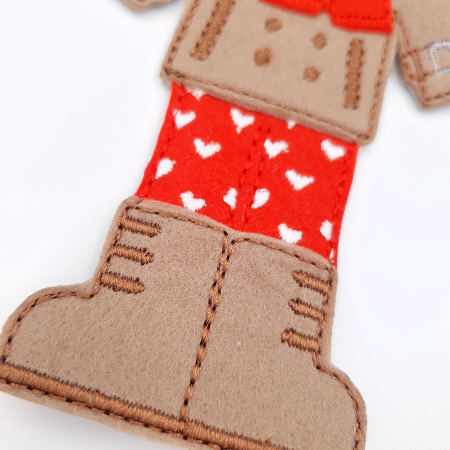Cozy Winter Doll Outfit with Trench Coat and Hearts ITH Embroidery Design