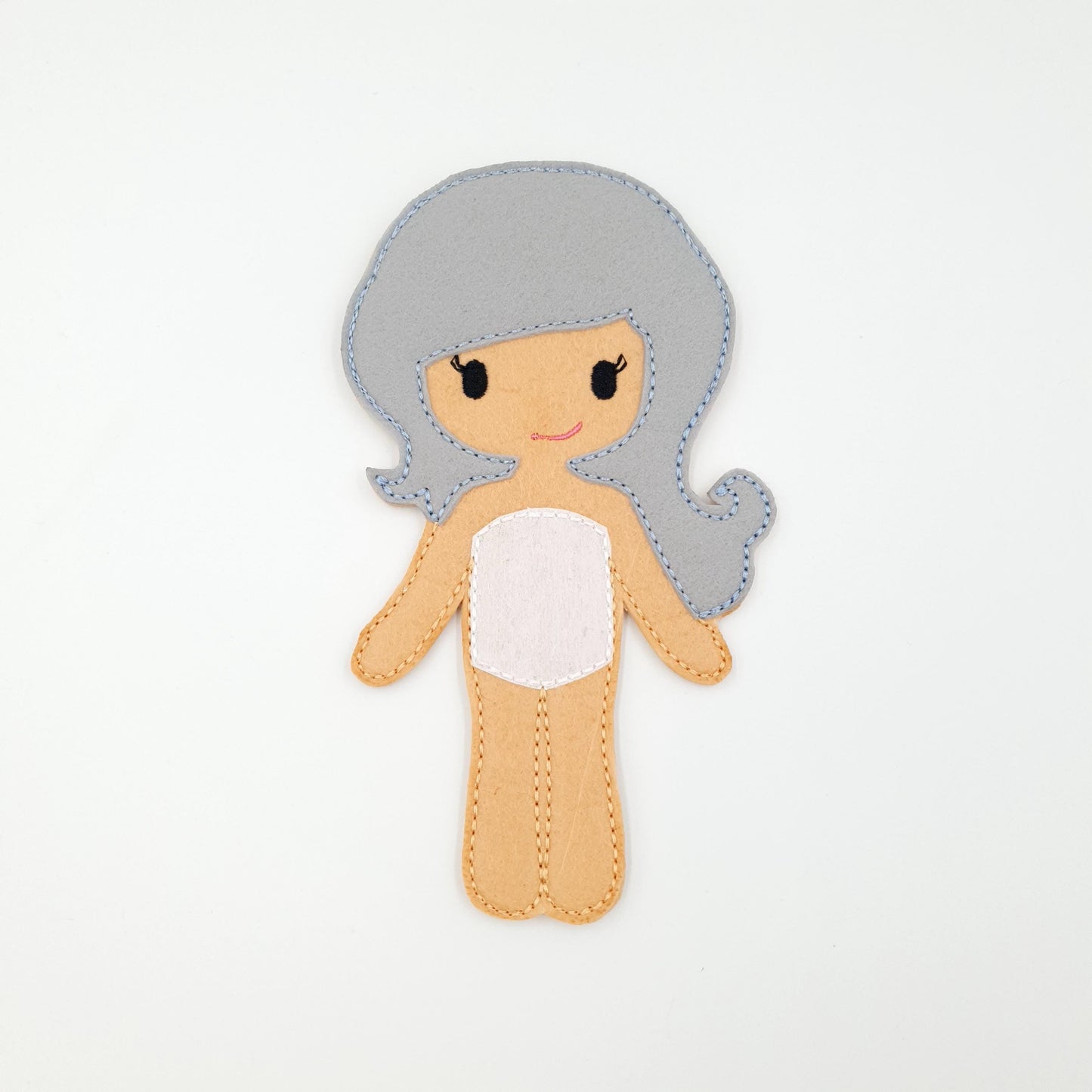ITH Ice Queen Doll Machine Embroidery Design Winter Princess Toy 5x7 Hoop PDF Pattern