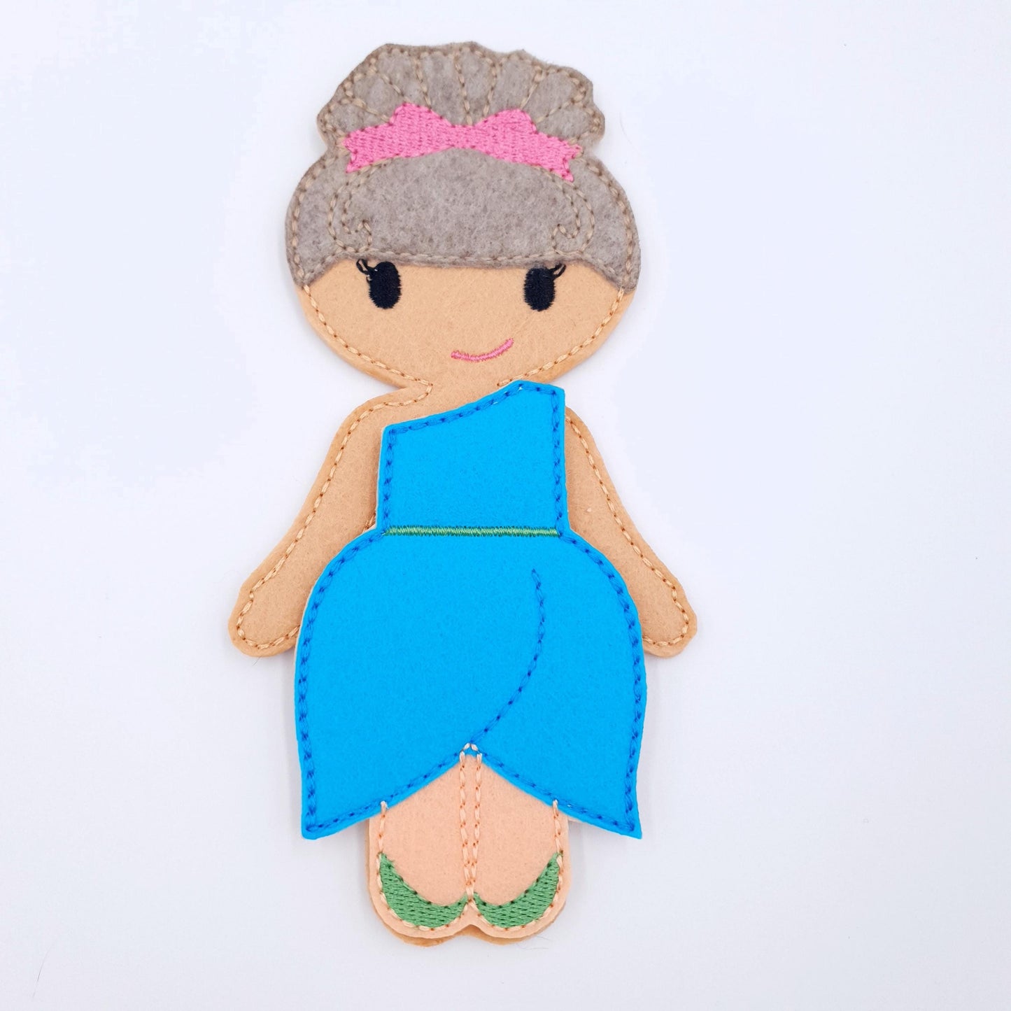 ITH Felt Doll Embroidery Pattern: Dress-Up Clothes, Quiet Book Toy (Digital Download)