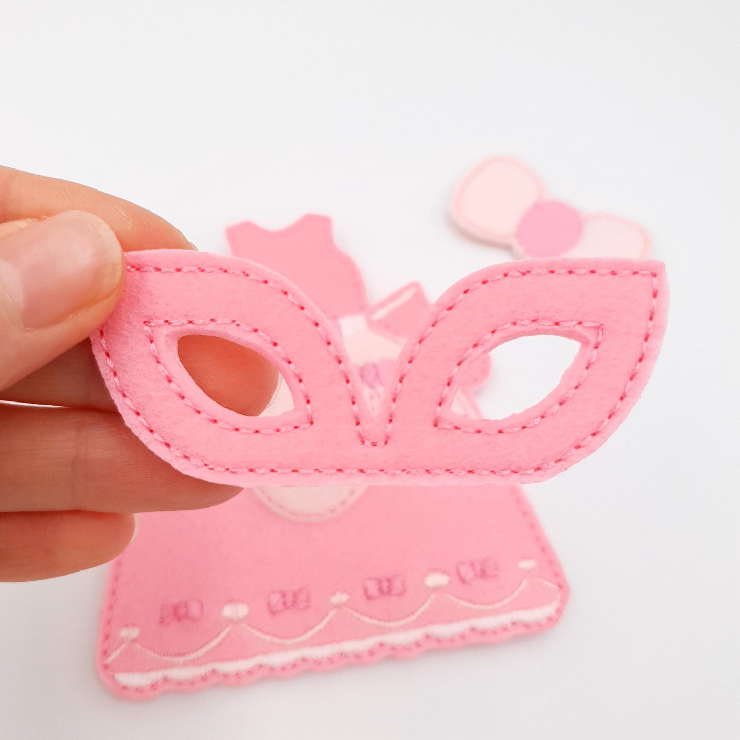 Pretty in Pink Princess and Masquerade Set ITH Embroidery Design