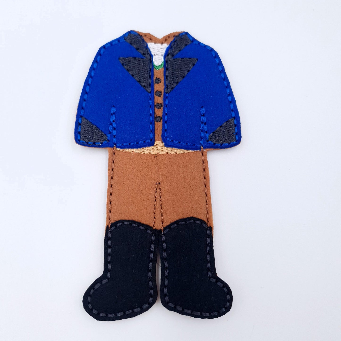 Felt Doll Boy Outfit Machine Embroidery Design ITH Prince Clothes 5x7 Hoop