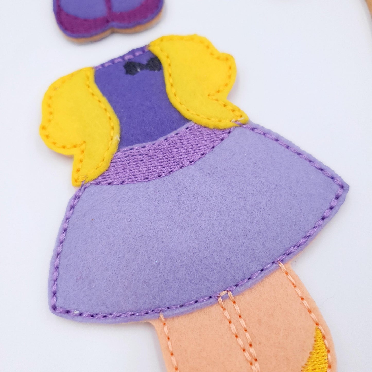 ITH Dress Up Doll Embroidery Design Set with 4 Outfits  Felt Paper Doll Starter Bundle  5x7 Hoop Quiet Book Toy