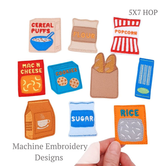 ITH Pantry Staple Grocery Play Food Design Set