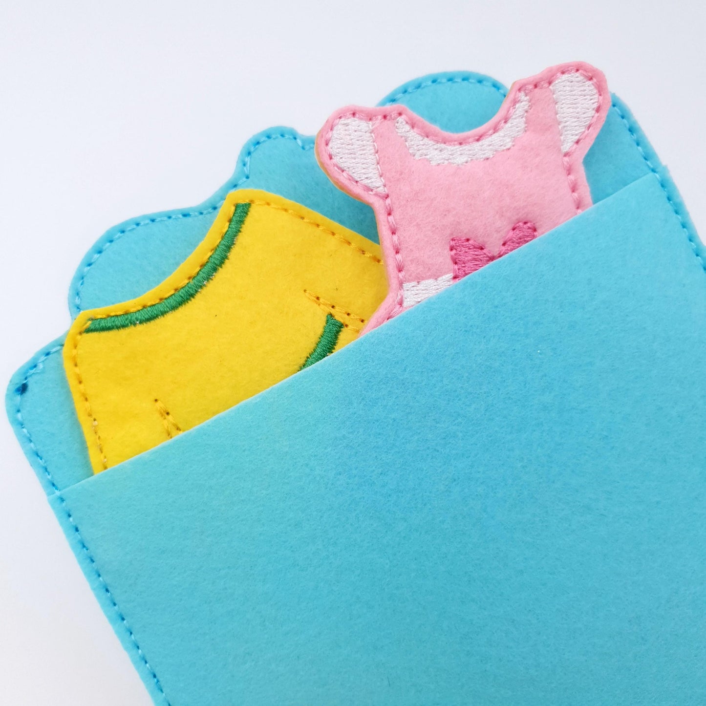 Doll Clothes Wardrobe Machine Embroidery Design Felt Closet ITH Pattern