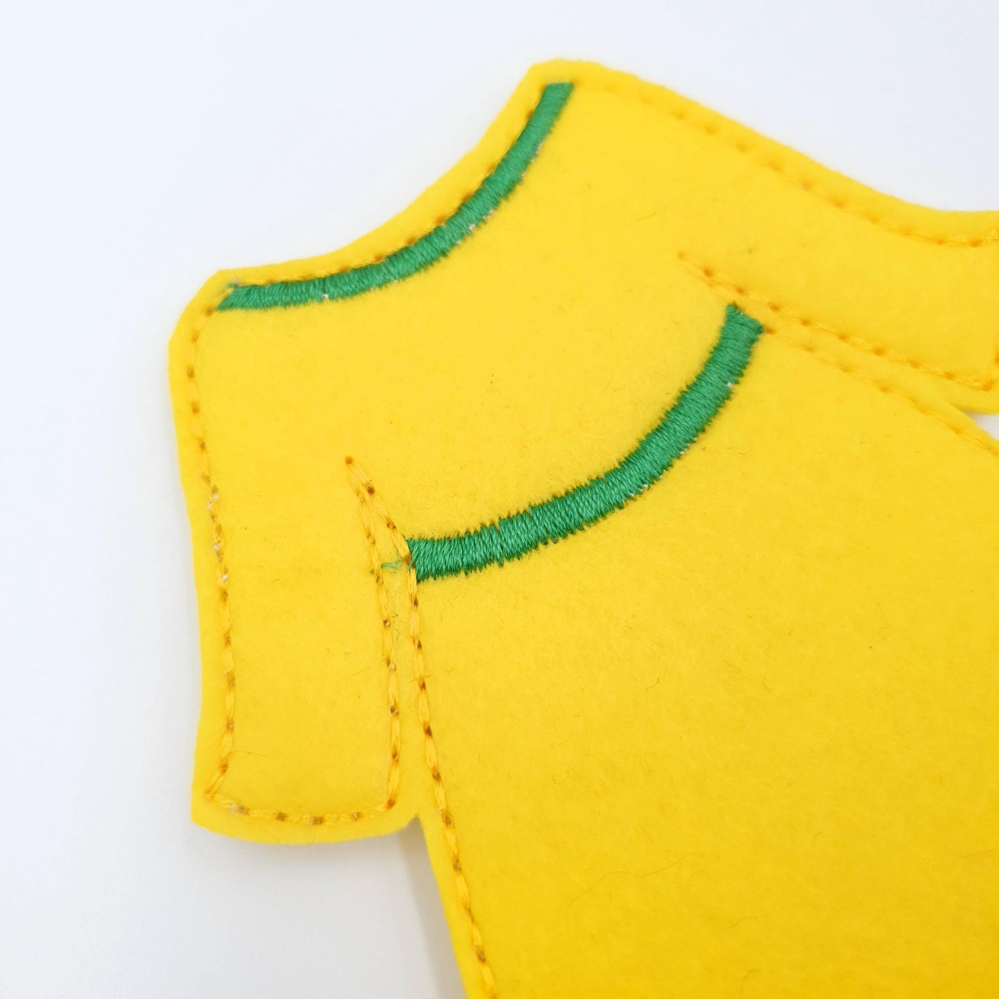 Yellow Doll Dress Machine Embroidery Design ITH Pattern 5x7 Hoop Feltie Clothes
