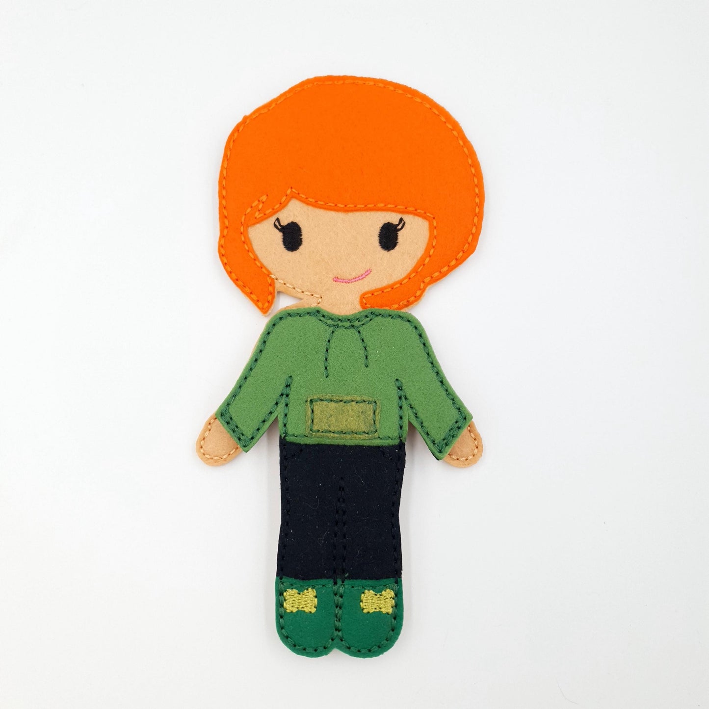 ITH Felt Adventurer Doll & Outfit 5x7 Embroidery Design File PDF Tutorial