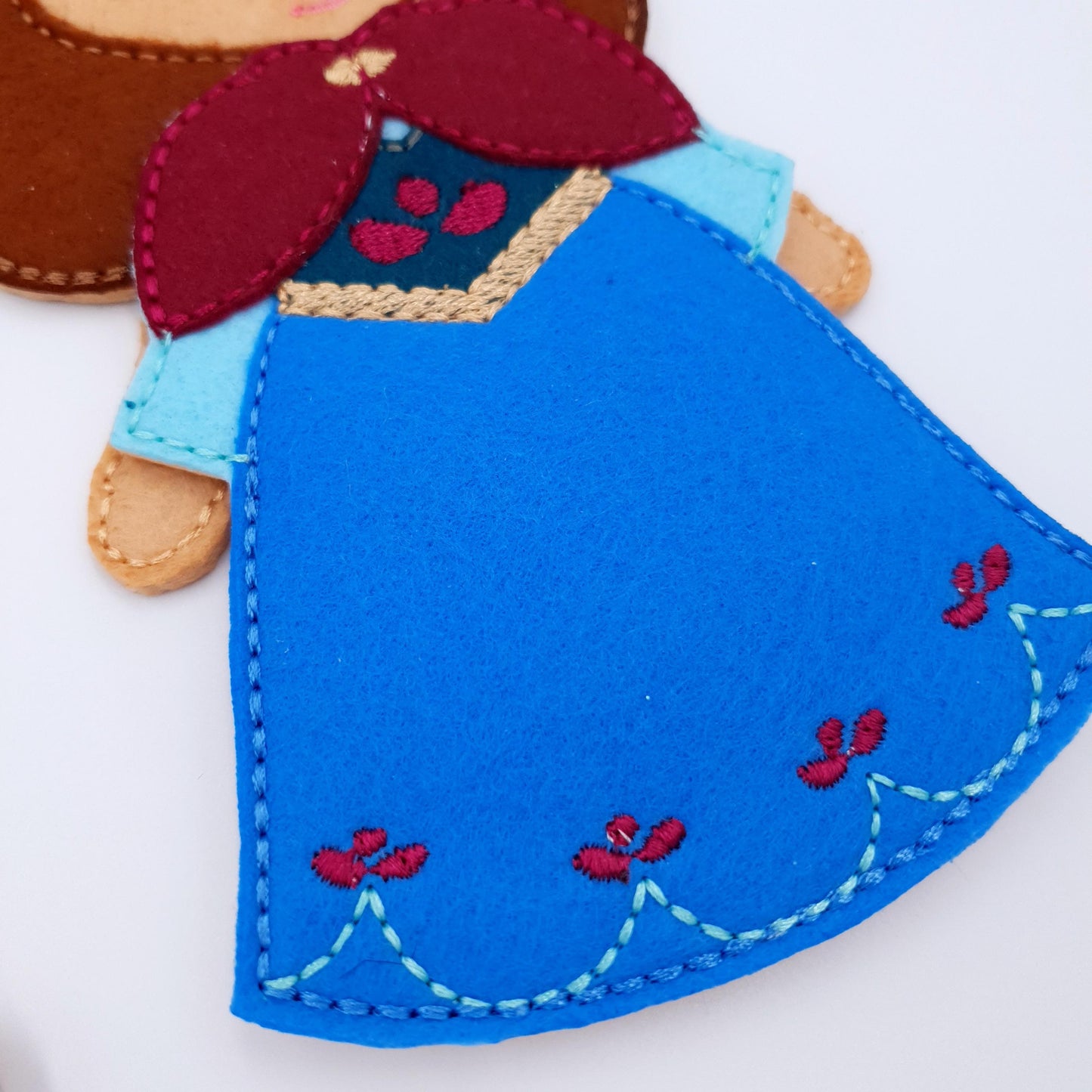 ITH Ice Princess & Prince Felt Doll Embroidery Design Set  5x7 Hoop Digital Download