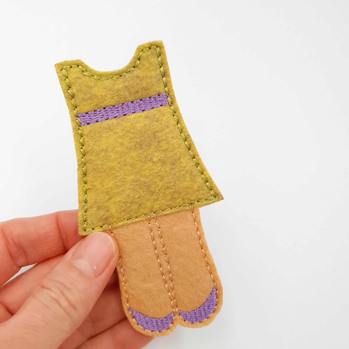 Ruffle Doll Dress Embroidery - 5x7 Hoop Digital File