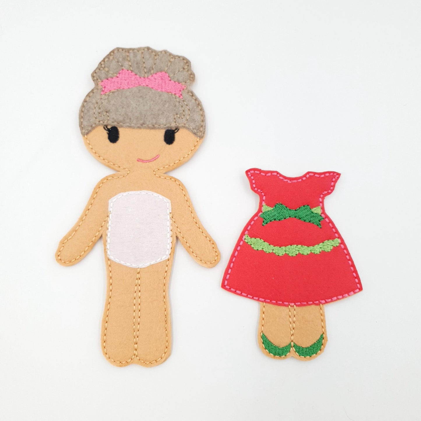 Doll & Dress Embroidery Set - 5x7 Hoop Digital