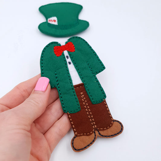 Elegant Doll Suit And Hat Machine Embroidery Pattern Digital Download