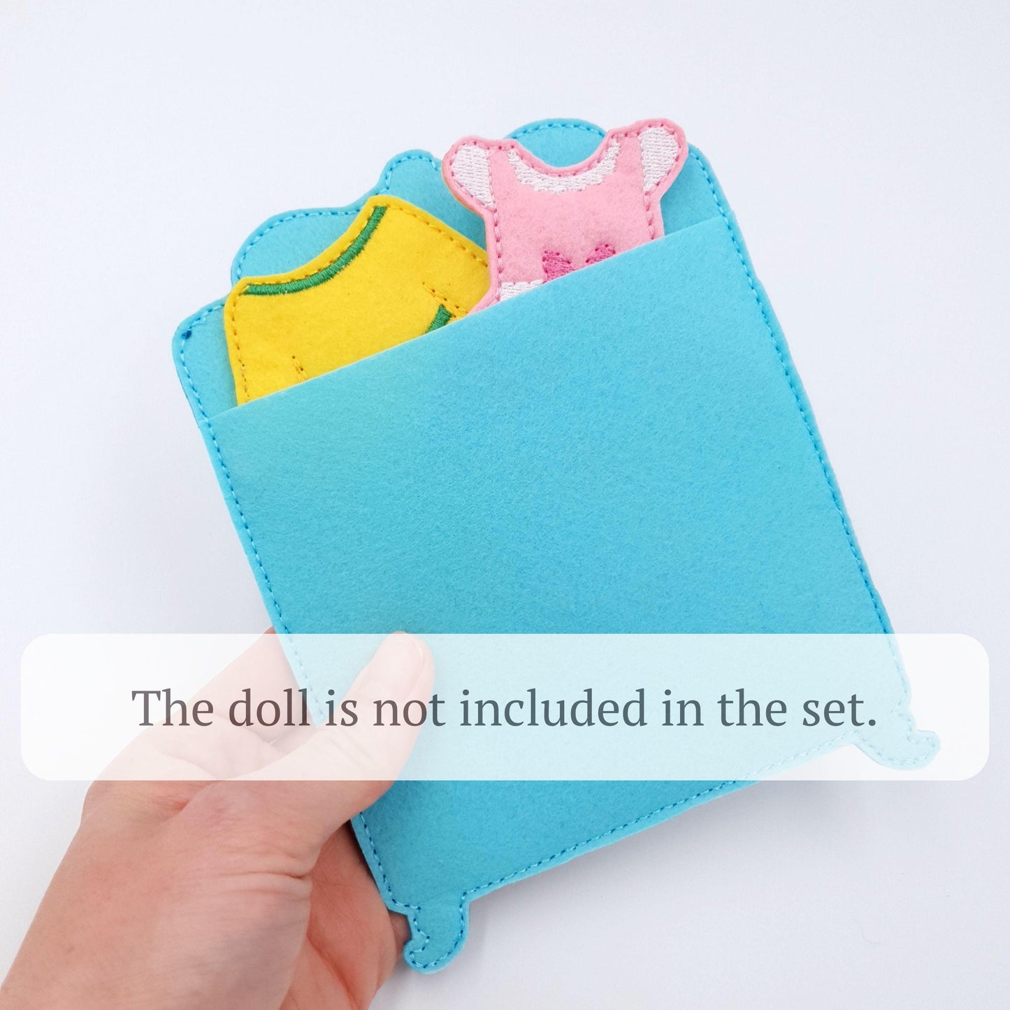 Doll Clothes Wardrobe Machine Embroidery Design Felt Closet ITH Pattern