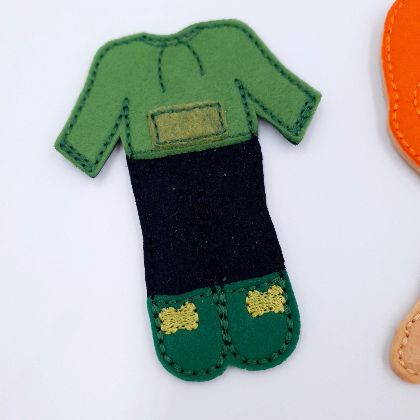 Ginger Hair Feltie Doll Outfit Machine Embroidery Design Set