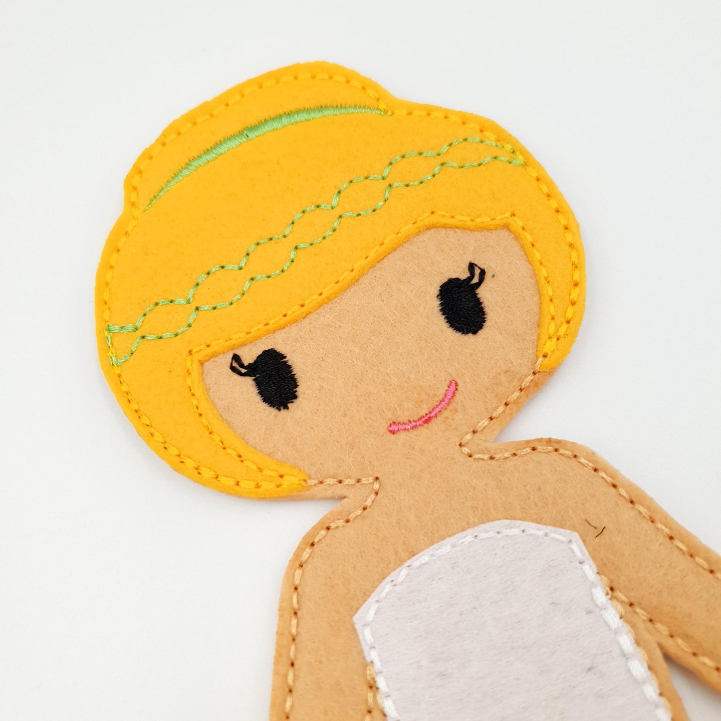 Wavy Hair Doll Embroidery - 5x7 Hoop Digital Pattern Toy