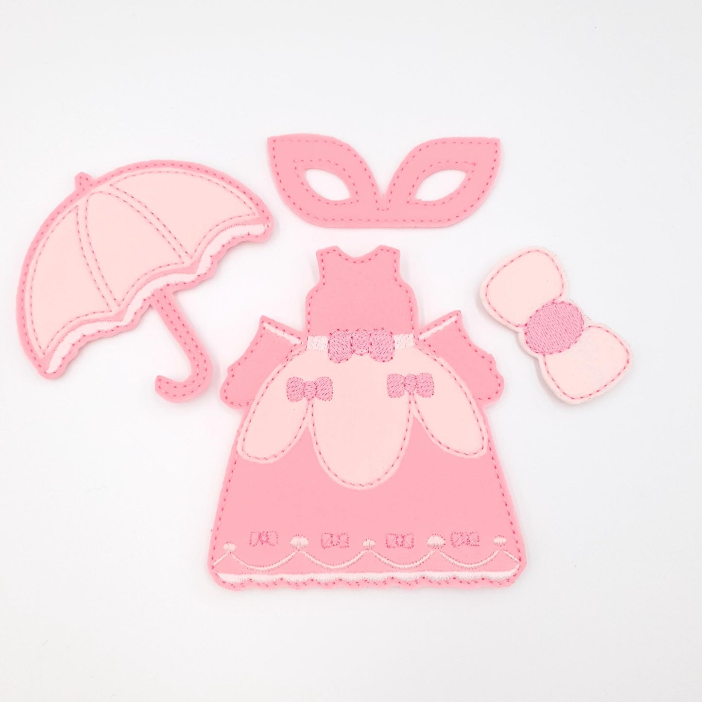 Pretty in Pink Princess and Masquerade Set ITH Embroidery Design