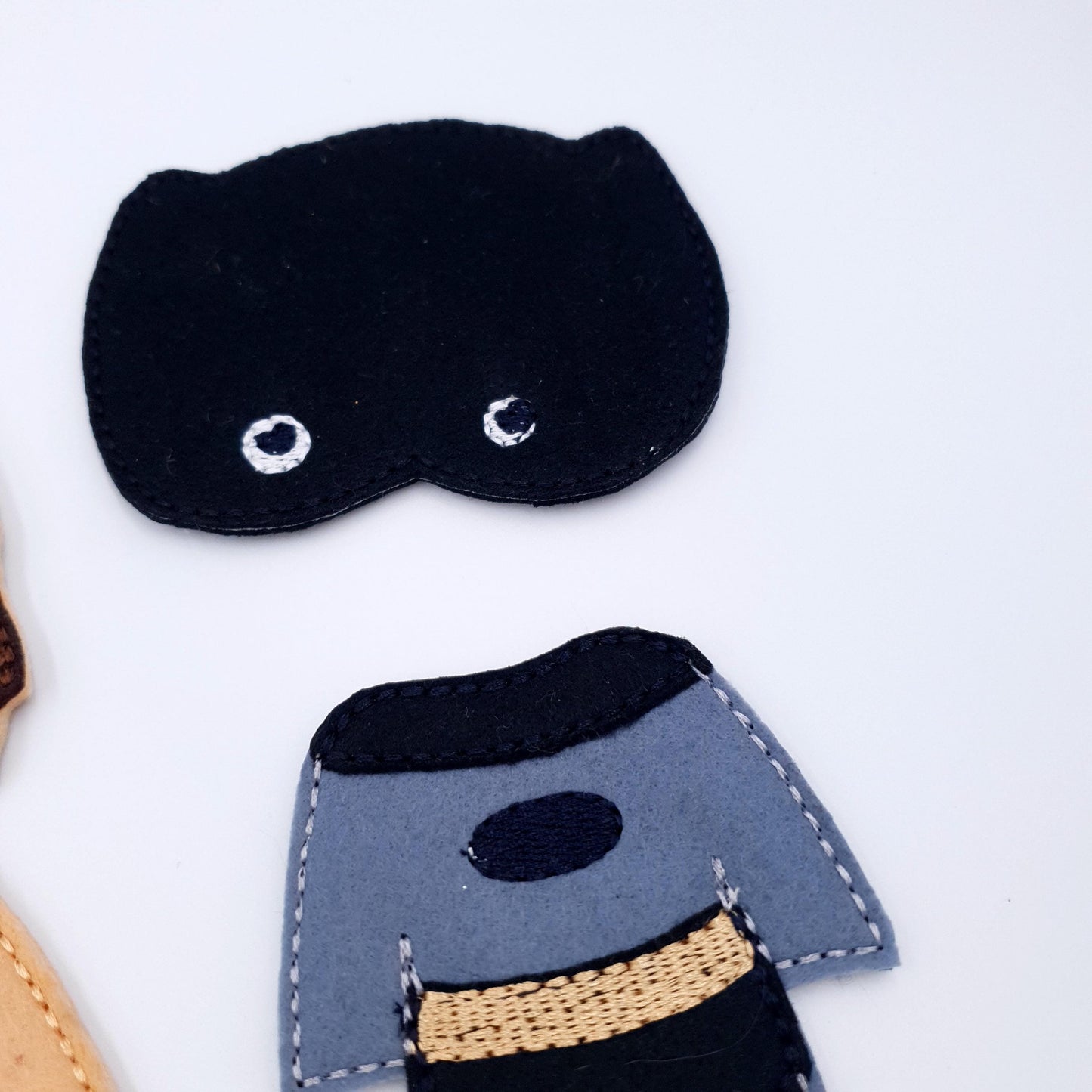 Feltie Doll With Superhero Outfits Machine Embroidery File Kids Play Set