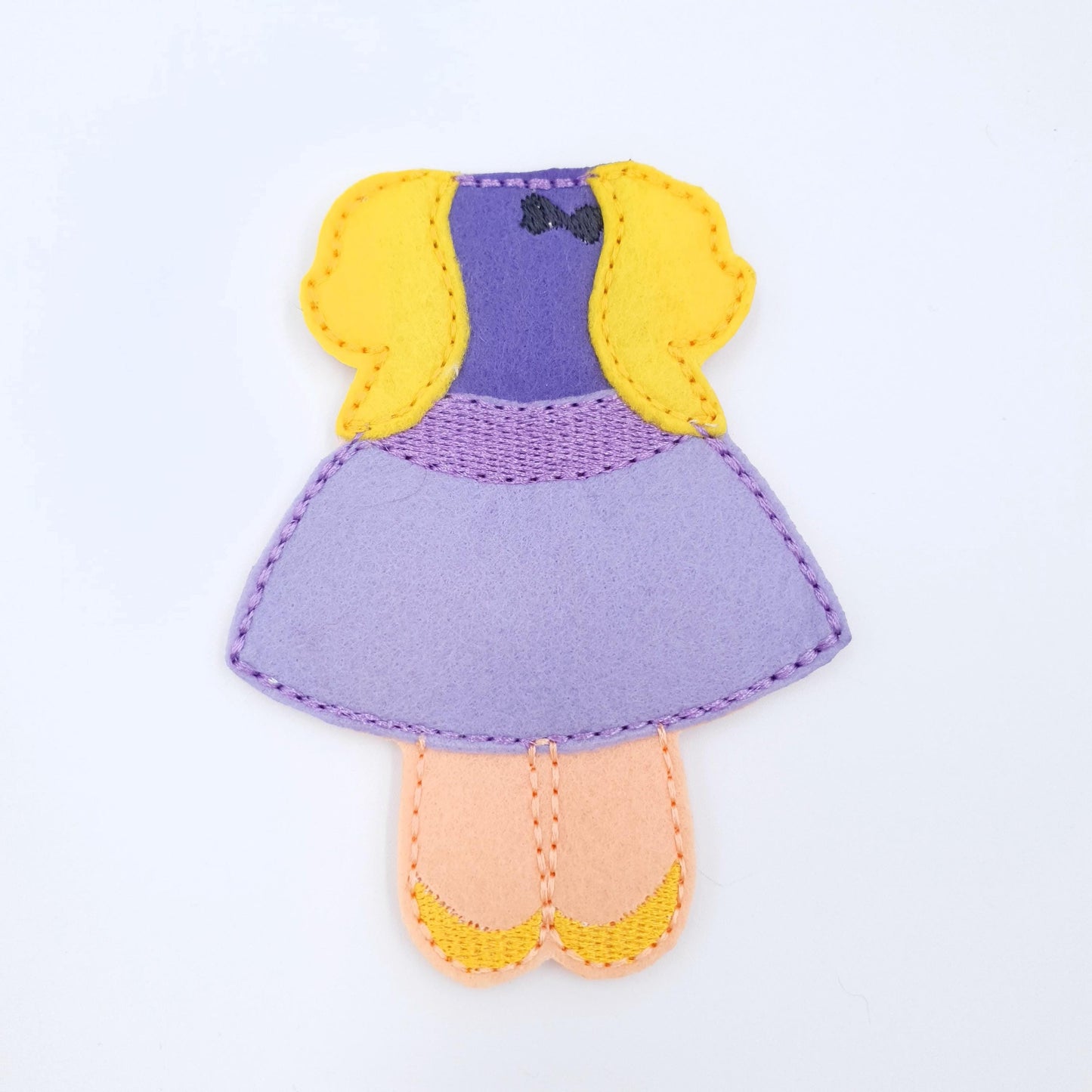 Princess Doll Clothes Embroidery Design: Felt Gown Outfit (5x7 Hoop, Digital Download, PDF Tutorial)