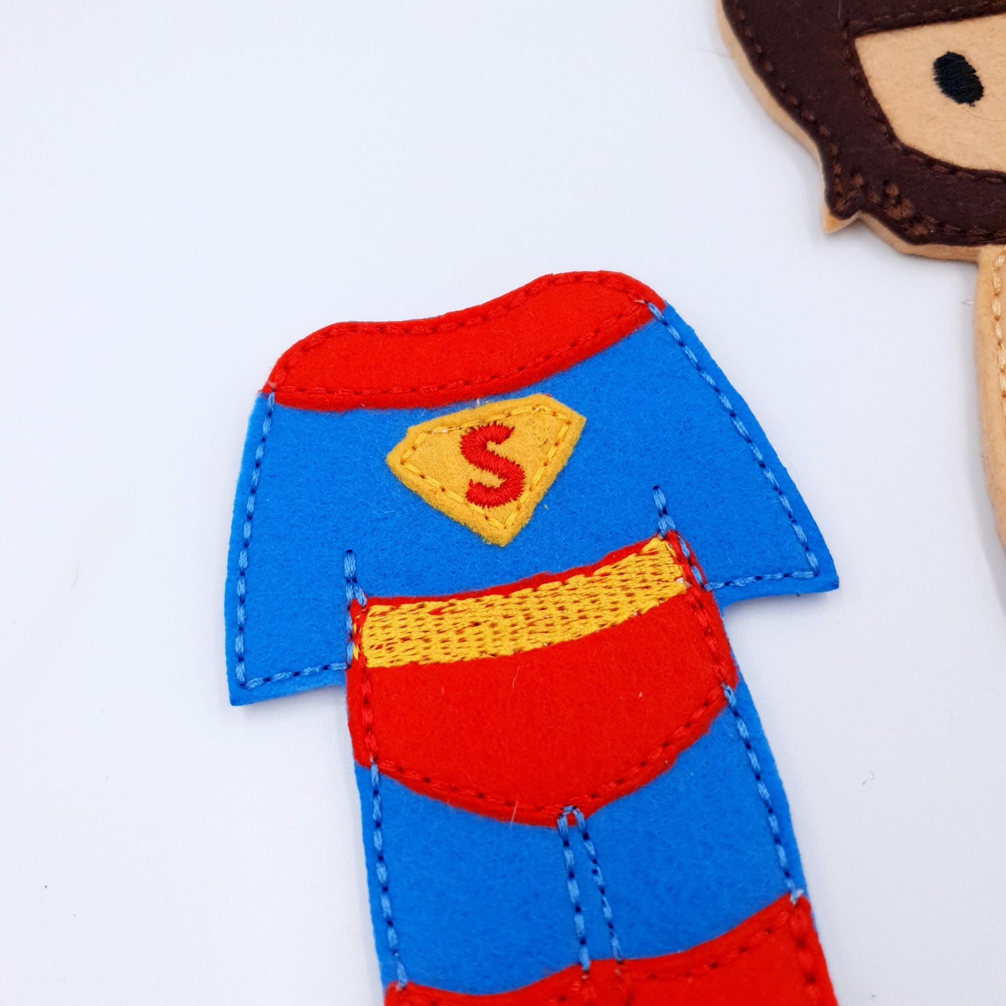 Feltie Doll With Superhero Outfits Machine Embroidery File Kids Play Set