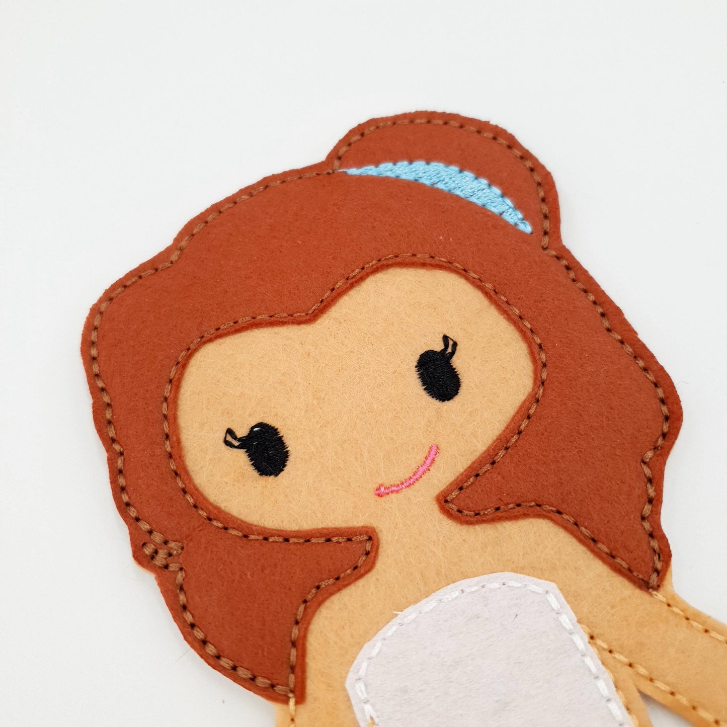 Wavy Ginger Hair Doll Embroidery - 5x7 Hoop Digital Toy