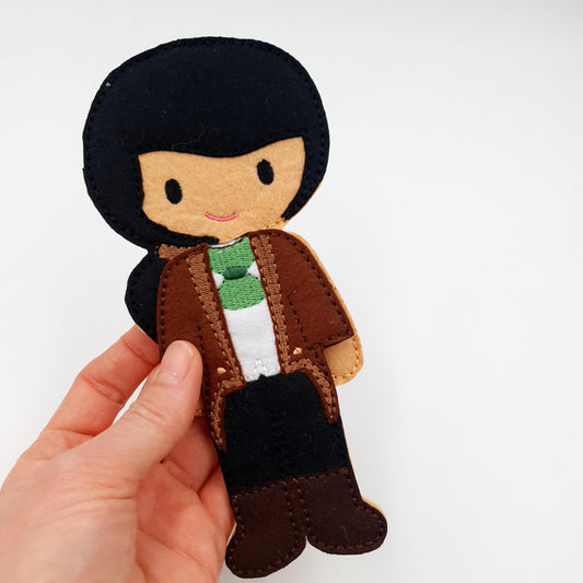 Felt Boy Doll & Suit ITH Embroidery Design 5x7 Gentleman Outfit Digital Download