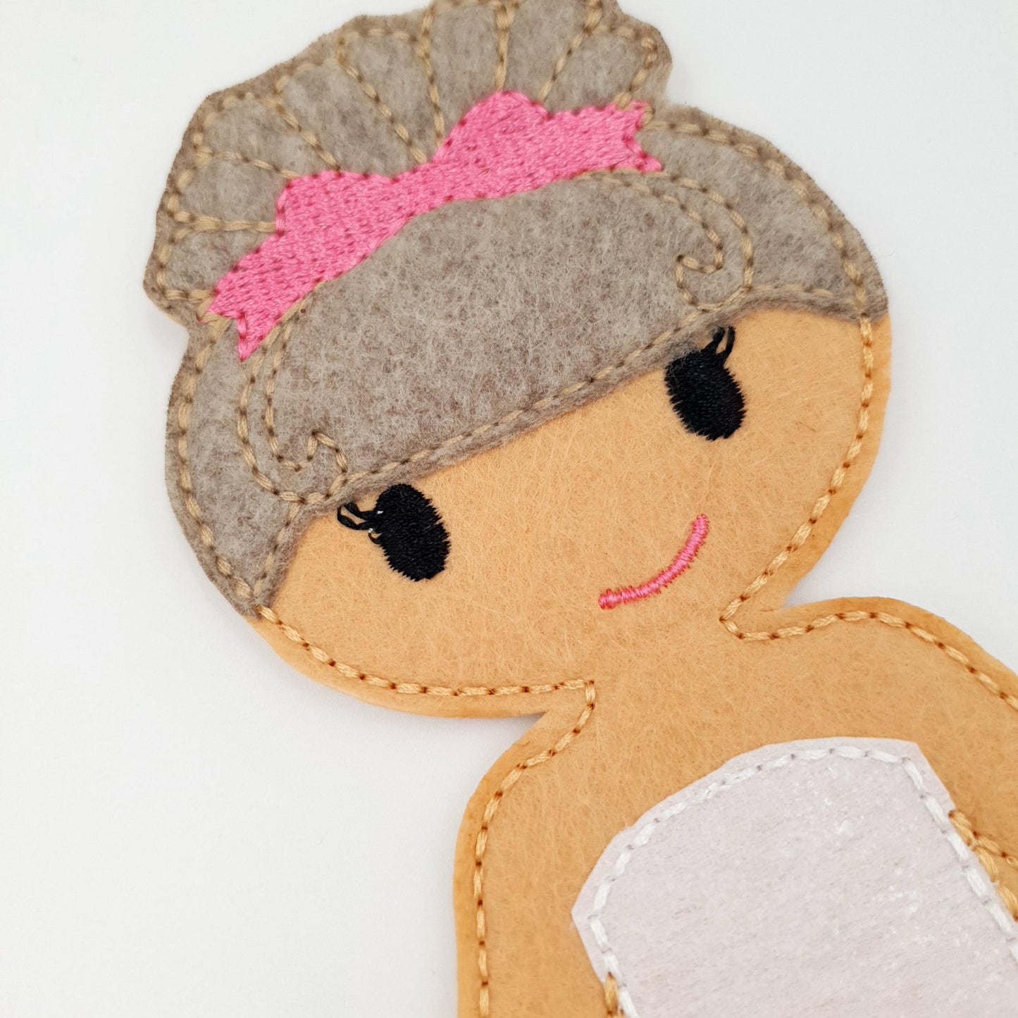 Bun Hairstyle Doll Embroidery - 5x7 Hoop Digital Toy