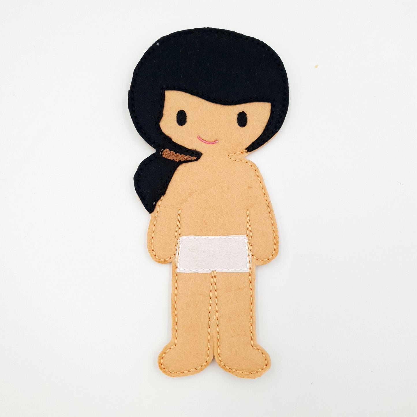 ITH Felt Boy Doll Embroidery Pattern: Prince Elf Toy 5x7 Hoop (Digital Download