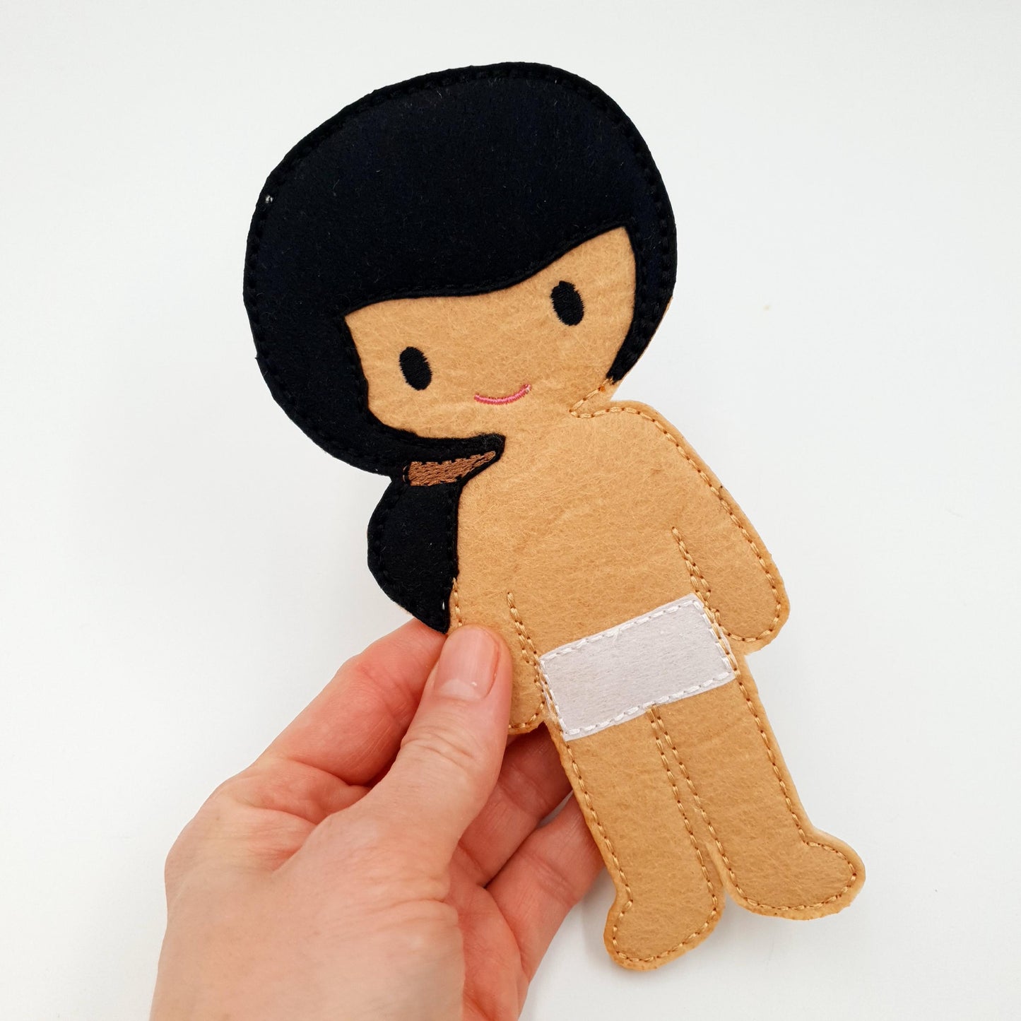 ITH Felt Boy Doll Embroidery Pattern: Prince Elf Toy 5x7 Hoop (Digital Download