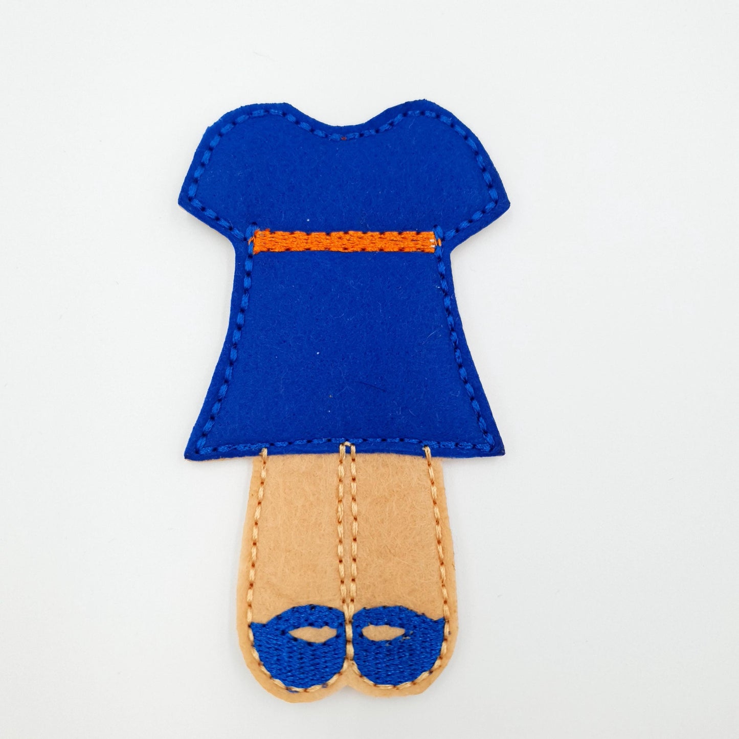 ITH Doll Dress Embroidery Design Felt Dress-Up Clothes Pattern 5x7 Hoop Digital Download