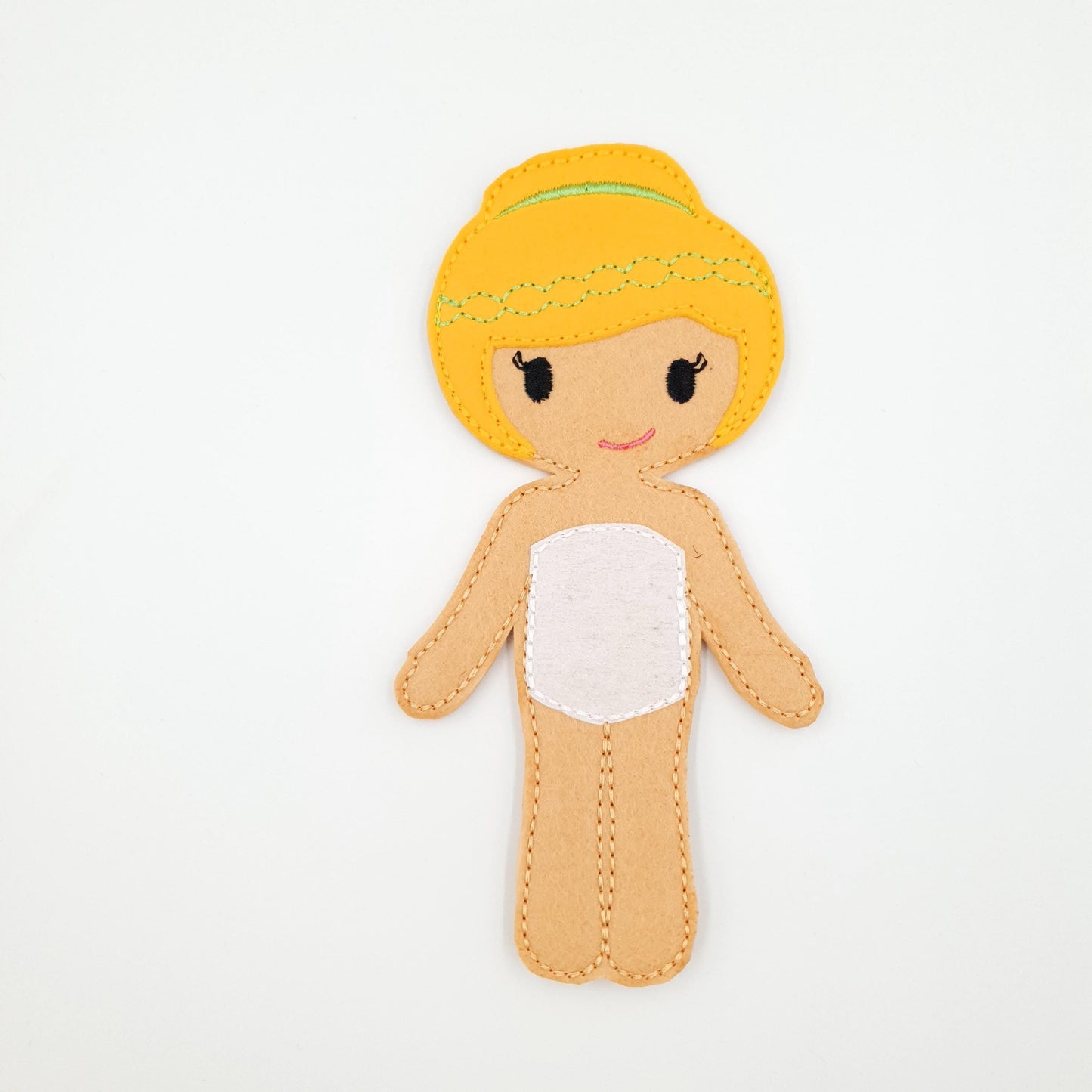 Wavy Hair Doll Embroidery - 5x7 Hoop Digital Pattern Toy