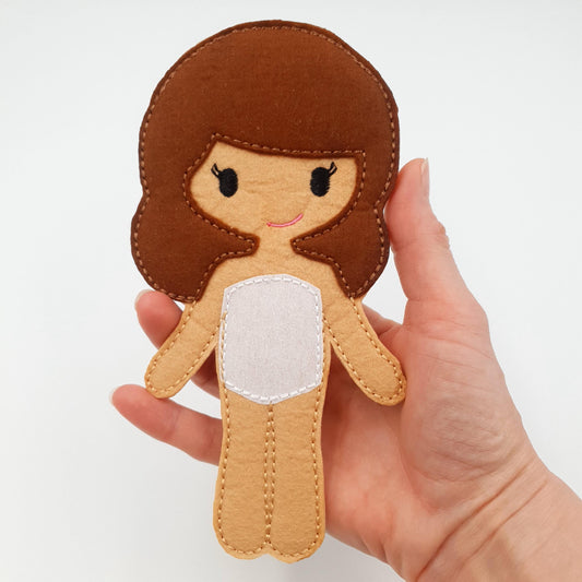 Machine Embroidery Designs for Doll GIRL 5x7 Hoop Digital Pattern for Handmade Toys