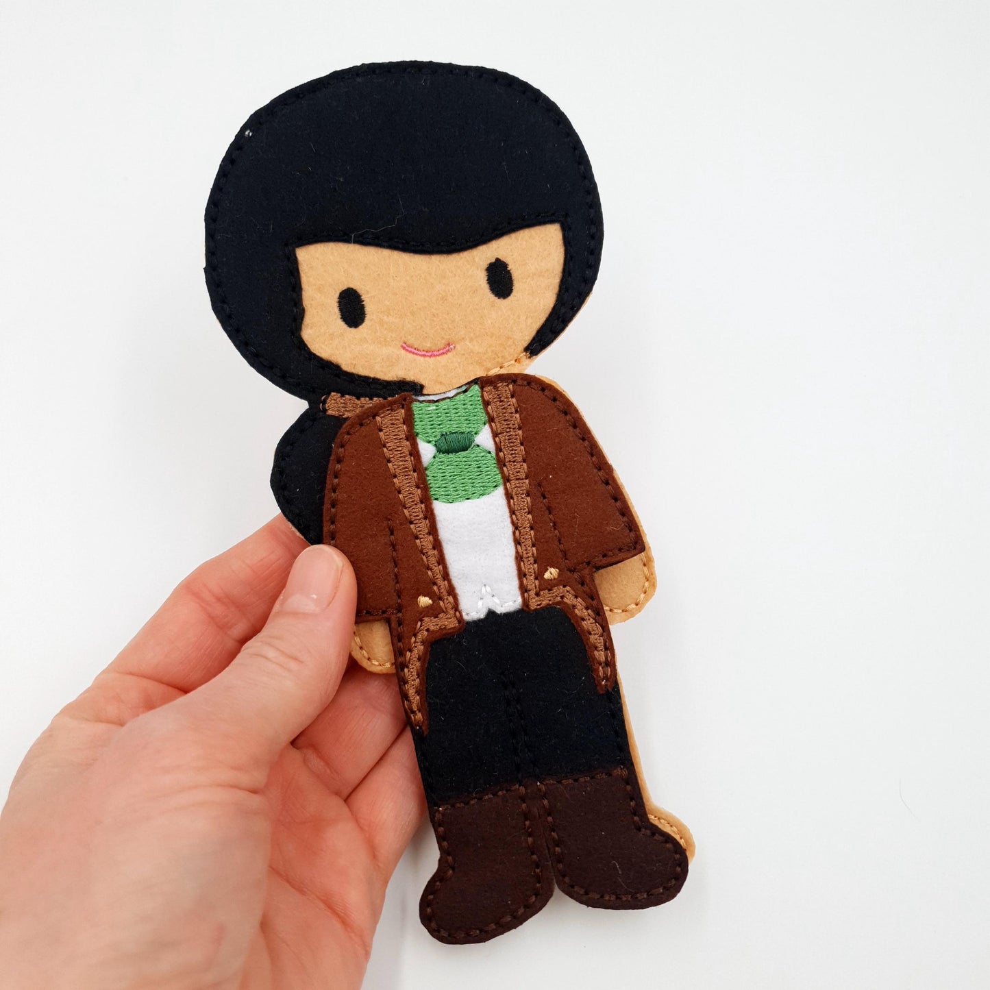Felt Boy Doll & Suit ITH Embroidery Design 5x7 Gentleman Outfit Digital Download